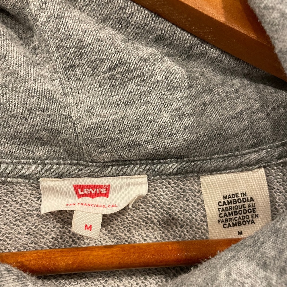 Levi’s Graphic Hoodie Grey Medium - Picture 5 of 7